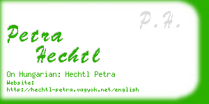 petra hechtl business card